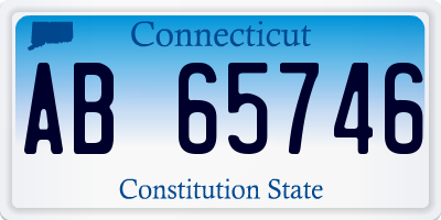 CT license plate AB65746