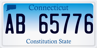 CT license plate AB65776