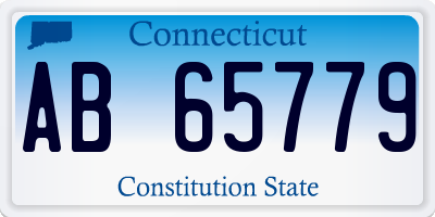 CT license plate AB65779