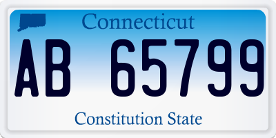 CT license plate AB65799