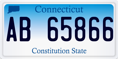 CT license plate AB65866