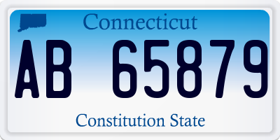 CT license plate AB65879