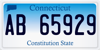 CT license plate AB65929