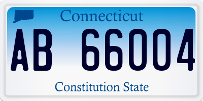 CT license plate AB66004