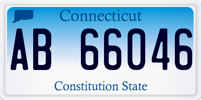 CT license plate AB66046