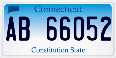 CT license plate AB66052