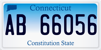 CT license plate AB66056