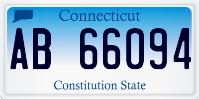 CT license plate AB66094