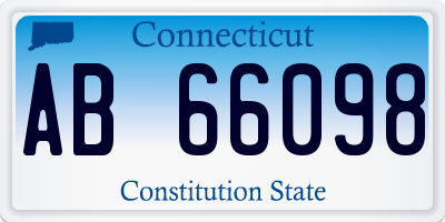 CT license plate AB66098