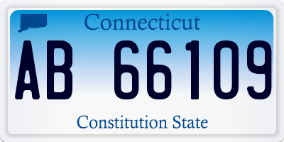 CT license plate AB66109