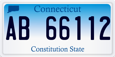 CT license plate AB66112