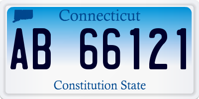 CT license plate AB66121