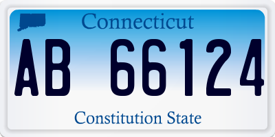 CT license plate AB66124