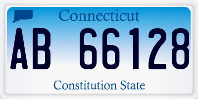 CT license plate AB66128