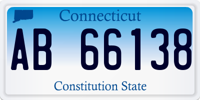 CT license plate AB66138