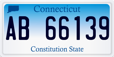 CT license plate AB66139