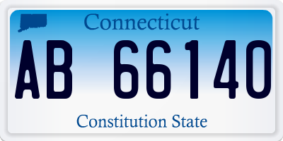 CT license plate AB66140