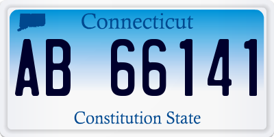 CT license plate AB66141