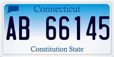 CT license plate AB66145