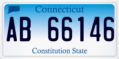 CT license plate AB66146