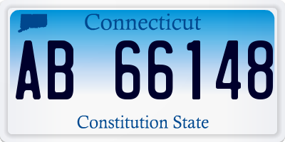 CT license plate AB66148