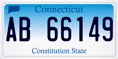 CT license plate AB66149
