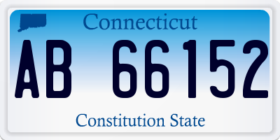 CT license plate AB66152