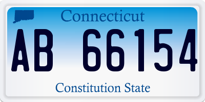 CT license plate AB66154