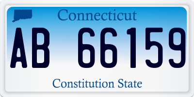 CT license plate AB66159