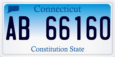 CT license plate AB66160