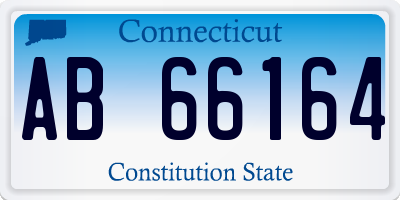 CT license plate AB66164