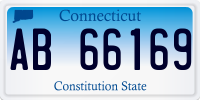 CT license plate AB66169