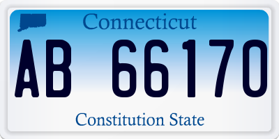 CT license plate AB66170