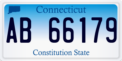 CT license plate AB66179