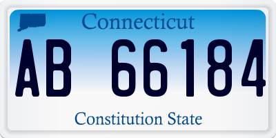 CT license plate AB66184