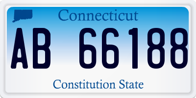 CT license plate AB66188