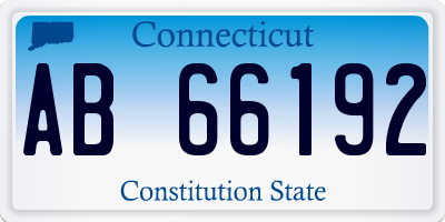 CT license plate AB66192