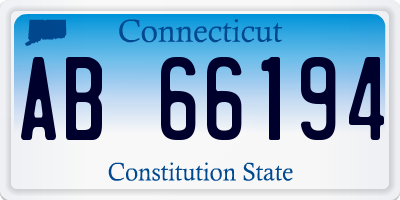 CT license plate AB66194