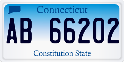 CT license plate AB66202