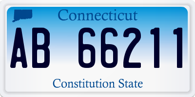 CT license plate AB66211