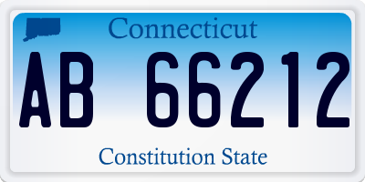 CT license plate AB66212