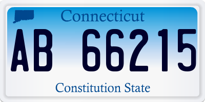 CT license plate AB66215