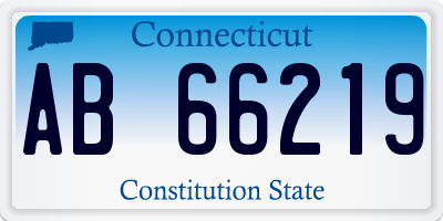 CT license plate AB66219