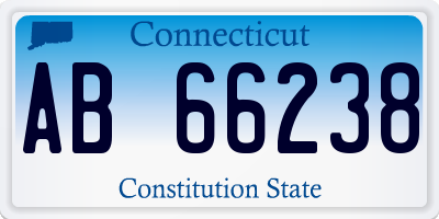 CT license plate AB66238