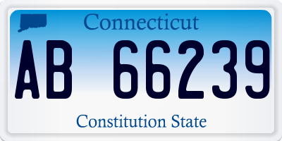 CT license plate AB66239