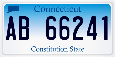 CT license plate AB66241