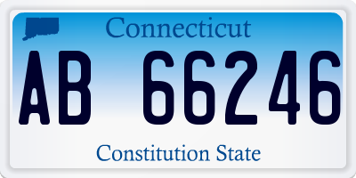 CT license plate AB66246