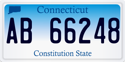 CT license plate AB66248