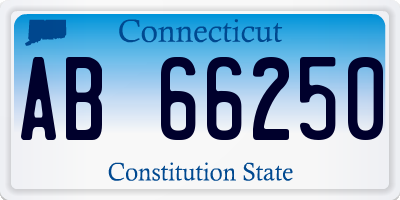 CT license plate AB66250