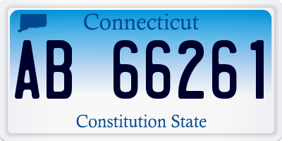 CT license plate AB66261